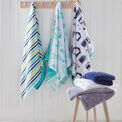 Fusion Beach Huts 100% Cotton Towel - Navy additional 4