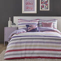 Fusion Carlson Stripe Reversible Duvet Cover Set - Lilac additional 2