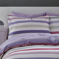 Fusion Carlson Stripe Reversible Duvet Cover Set - Lilac additional 8