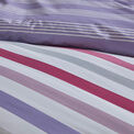 Fusion Carlson Stripe Reversible Duvet Cover Set - Lilac additional 6