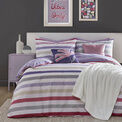 Fusion Carlson Stripe Reversible Duvet Cover Set - Lilac additional 3