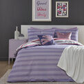 Fusion Carlson Stripe Reversible Duvet Cover Set - Lilac additional 1