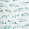 Fusion - Fish - 100% Cotton Towel - Aqua/White additional 2