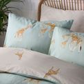 Fusion - Milo Giraffe - Reversible Duvet Cover Set - Duck Egg additional 5