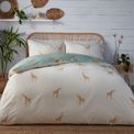 Fusion - Milo Giraffe - Reversible Duvet Cover Set - Duck Egg additional 2