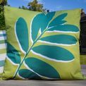 Fusion - Leaf Print - Outdoor Cushion Cover - 43 x 43cm in Green additional 4