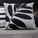 Fusion - Leaf Print - Outdoor Cushion Cover - 43 x 43cm in Natural additional 6