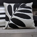 Fusion - Leaf Print - Outdoor Filled Cushion - 43 x 43cm in Natural additional 6