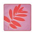 Fusion - Leaf Print - Outdoor Filled Cushion - 43 x 43cm in Pink additional 2
