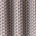 Fusion Prado Jacquard Eyelet Curtains - Grey/Terracotta additional 3
