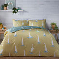 Fusion Puddles The Duck Reversible Duvet Cover Set - Yellow / Blue additional 1