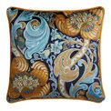 Laurence Llewelyn-Bowen - Down the Dilly -  Cushion Cover - 43 x 43cm in Ochre/Blue additional 1