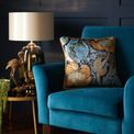Laurence Llewelyn-Bowen - Down the Dilly -  Filled Cushion - 43 x 43cm in Ochre/Blue additional 4