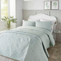 Serene - Luana - Quilted Bedspread - 200cm X 230cm in Green additional 2