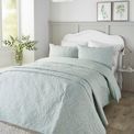 Serene - Luana - Quilted Bedspread - 200cm X 230cm in Green additional 2