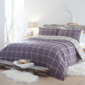 Appletree Hygge Aviemore Check Duvet Cover Set - Heather additional 1