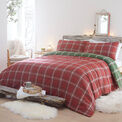 Appletree Hygge Aviemore Check Duvet Cover Set - Red/Green additional 1