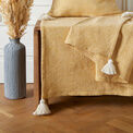 Appletree Loft - Kaidon - 100% Recycled Cotton Rich Mixed Fibres Bedspread - 130cm x 180cm in Ochre additional 2