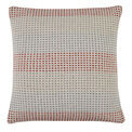 Appletree Loft - Reva - 100% Recycled Cotton Rich Mixed Fibres Filled Cushion - 43 x 43cm in Paprika additional 1