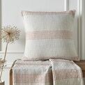 Appletree Loft - Reva - 100% Recycled Cotton Rich Mixed Fibres Filled Cushion - 43 x 43cm in Paprika additional 3