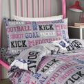 Bedlam - Football - Duvet Cover Set - Pink additional 2