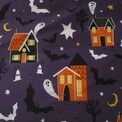 Bedlam - Halloween Glow Haunted House - Glow in the Dark Duvet Cover Set - Purple additional 6