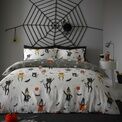 Bedlam - Halloween Party - Glow in the Dark Duvet Cover Set - Grey additional 4