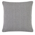 Drift Home - Quinn - 100% Recycled Cotton Rich Mixed Fibres Cushion Cover - 43 x 43cm in Grey additional 1