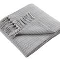 Drift Home - Quinn - 100% Recycled Cotton Rich Mixed Fibres Throw - 130 x 180cm in Grey additional 1