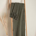 Drift Home - Quinn - 100% Recycled Cotton Rich Mixed Fibres Throw - 130 x 180cm in Moss additional 2