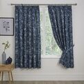 Dreams & Drapes Lorie Pencil Pleat Curtains With Tie-Backs - Blue additional 1