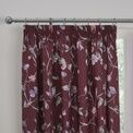 Dreams & Drapes Sweet Pea Pencil Pleat Curtains With Tie-Backs - Plum additional 3