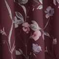 Dreams & Drapes Sweet Pea Pencil Pleat Curtains With Tie-Backs - Plum additional 2