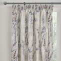 Dreams & Drapes Wild Stems Pencil Pleat Curtains With Tie-Backs - Blue additional 2
