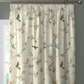 Dreams &amp; Drapes Darnley 100% Cotton Pencil Pleat Curtains With Tie-Backs - Coral/Natural additional 2