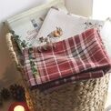 Dreams & Drapes Lodge - Derwent Check - 100% Brushed Cotton Duvet Cover Set - Natural additional 4