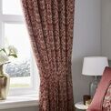 Dreams & Drapes Woven Hawthorne Pencil Pleat Curtains With Tie-Backs - Burgundy additional 4