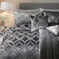 Soiree - Belfort - Jacquard Duvet Cover Set - Slate additional 4