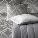 Soiree - Belfort - Jacquard Filled Cushion - 43 x 43cm in Silver additional 1