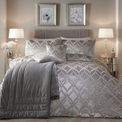 Soiree - Belfort - Jacquard Duvet Cover Set - Silver additional 1