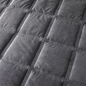 Soiree Brighton Square Velvet Duvet Cover Set (Slate Grey) additional 2