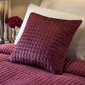 Soiree - Stella - Velvet Cushion Cover - 43 x 43cm in Damson additional 1