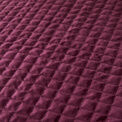 Soiree - Stella - Velvet Bedspread - 150cm x 220cm in Damson additional 2
