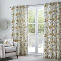 Fusion Dacey 100% Cotton Eyelet Curtains - Ochre additional 1