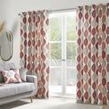 Fusion Lennox 100% Cotton Eyelet Curtains - Spice additional 1