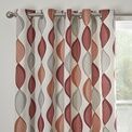Fusion Lennox 100% Cotton Eyelet Curtains - Spice additional 2