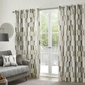 Fusion Oakland 100% Cotton Eyelet Curtains - Natural additional 1
