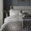 Laurence Llewelyn-Bowen - Firenza - Jacquard Duvet Cover Set - Silver additional 1