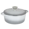 Simply Home Cast Iron Round Casserole - Dove Grey additional 1