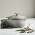 Simply Home Cast Iron Round Casserole - Dove Grey additional 3